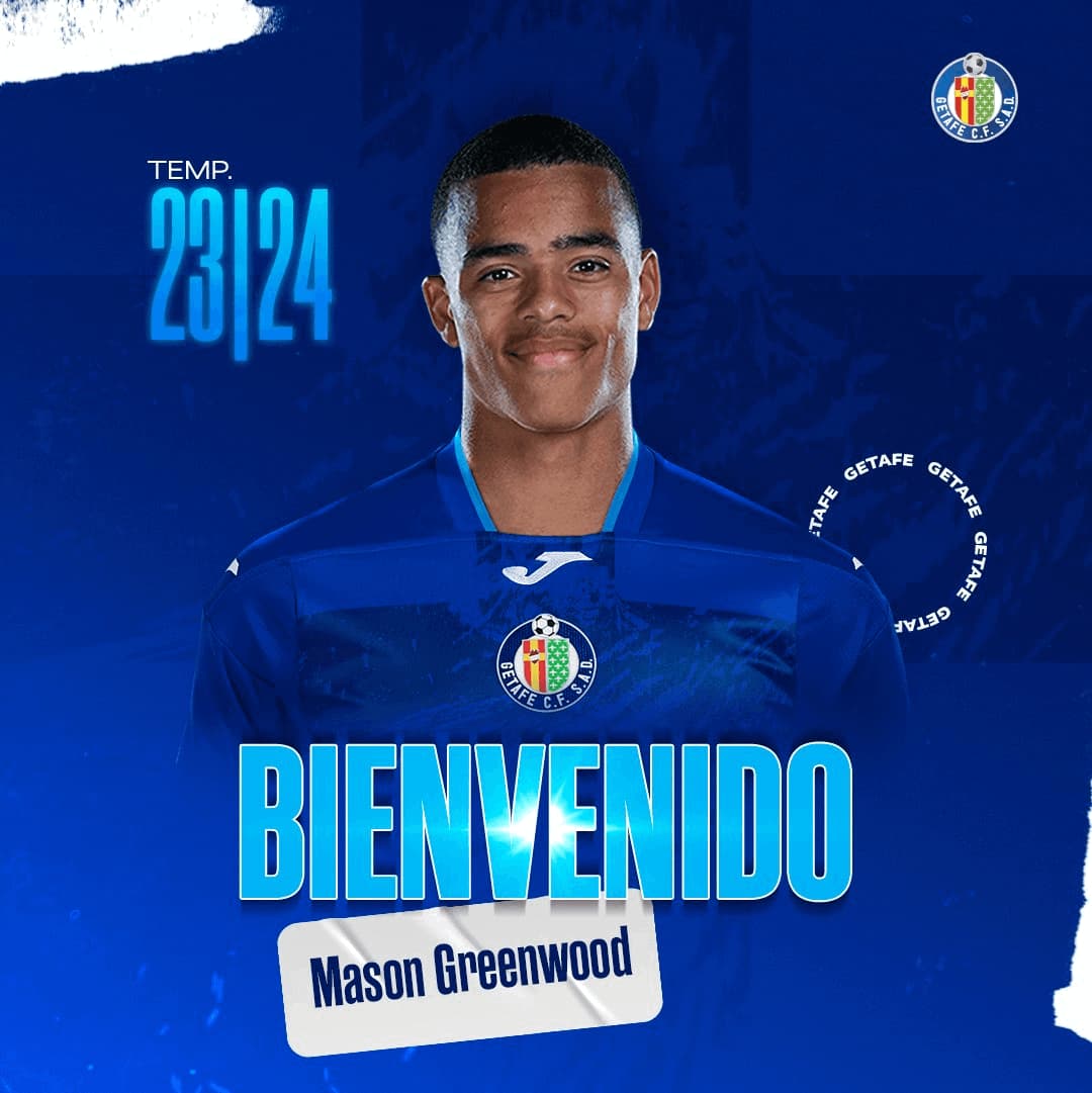 Oficiálne: Mason Greenwood bude hosťovať v Getafe