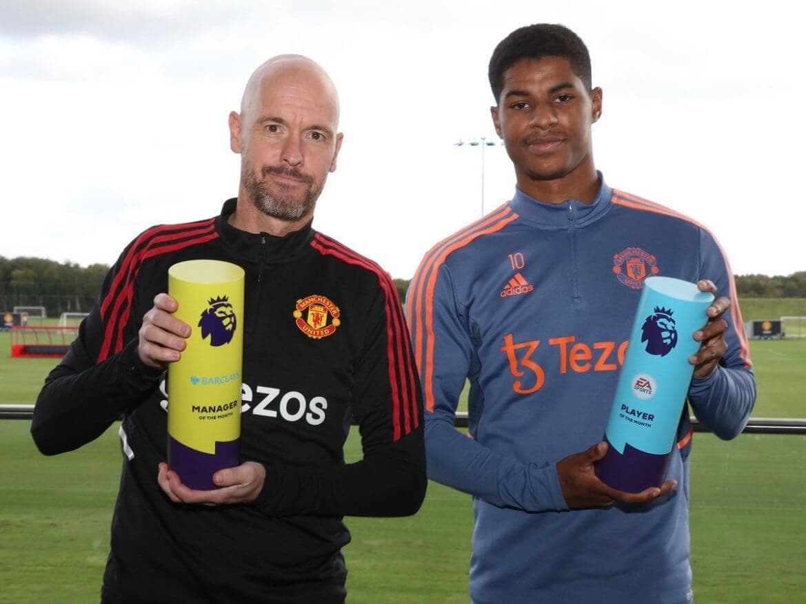 Ten Hag a Rashford s individuálnymi oceneniami