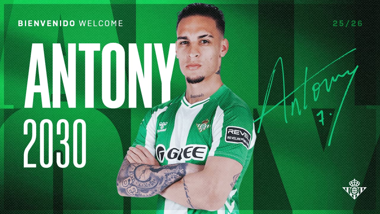 Oficiálne: Antony definitívne hráčom Realu Betis
